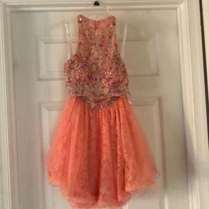 Pink Two piece short dress